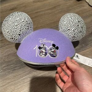 Disney 100 Lavender and Silver Mickey Mouse Ears